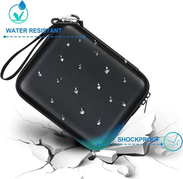 Alt view image 5 of 7 - BOVKE Hard Carrying Case for Baseus 100W Blade USB C Portable Laptop Charger, Super Fast Charging Power Bank for Laptop Phone, Mesh Pocket for Cables, Black
