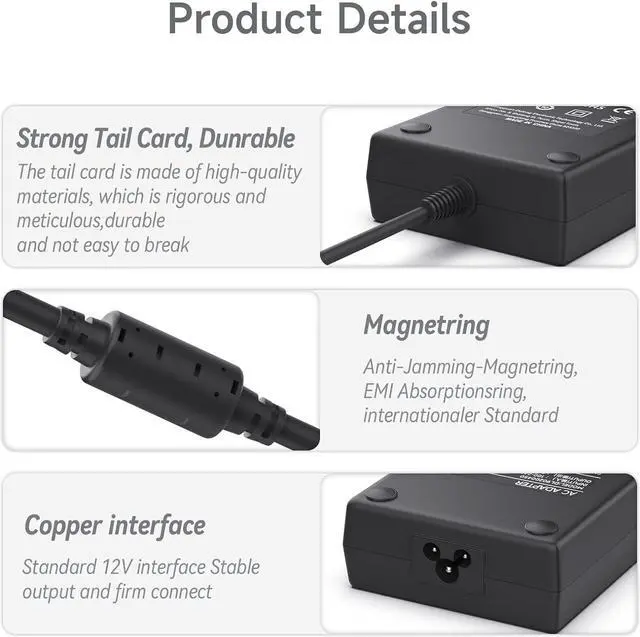 Alt view image 3 of 7 - 180W Lpatop Charger Fit for MSI Gaming Laptop Stealth Thin GS65 GS66 GF62 GF72 GF65 GS63 GS73 GS40 GS43 GS75 GE72 GE60 GE70 GE62 GL62 GL72 Power Supply AC Adapter Cord 120W/150W PC