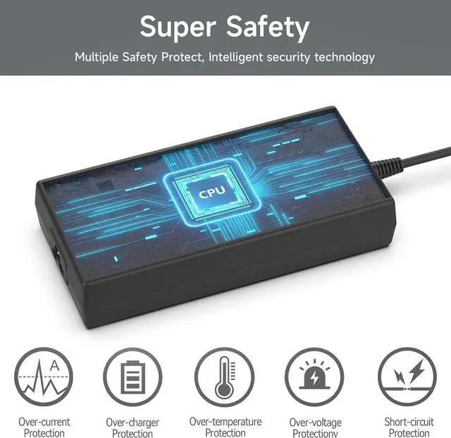 Alt view image 4 of 7 - 180W Lpatop Charger Fit for MSI Gaming Laptop Stealth Thin GS65 GS66 GF62 GF72 GF65 GS63 GS73 GS40 GS43 GS75 GE72 GE60 GE70 GE62 GL62 GL72 Power Supply AC Adapter Cord 120W/150W PC