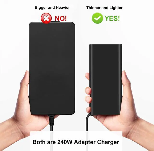 Alt view image 4 of 7 - OEM 360W Laptop Charger for Dell 0Y7YW7 07TMR6 360W AC Power Adapter Alienware m18 R2 x16 R2 RTX 4080 4090 Alienware 16 18 Area-51 AA16250 AA18250 Laptop Power Supply