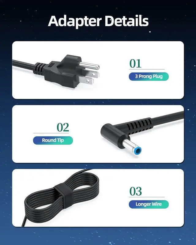 Alt view image 5 of 7 - Slim 19.5V 10.3A 200W AC Adapter Charger Fit for HP L00895-003 835888-001 815680-002 835888-001 L00818-850 ADP-200HB B Laptop Power Supply Cord