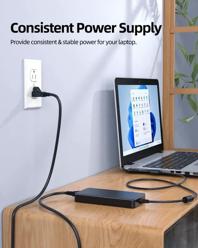 Alt view image 7 of 7 - Slim 19.5V 10.3A 200W AC Adapter Charger Fit for HP L00895-003 835888-001 815680-002 835888-001 L00818-850 ADP-200HB B Laptop Power Supply Cord