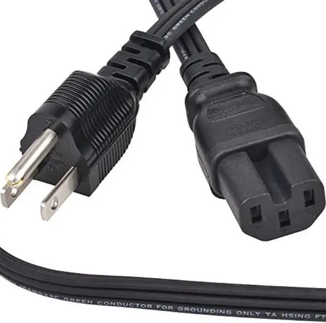 Alt view image 5 of 6 - 3 Ft Replacement Power Cord - Coffee Pot Replacement Part Suitable for Farberware Percolator Cord - Electric Cord for Computer, Monitor, TV - 16 AWG Heavy Duty 1875W 105C 15A 3 Prong Grounded, Black