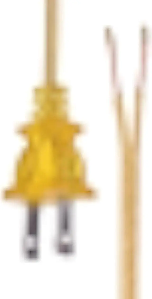 Alt view image 4 of 4 - B&P Lamp® 8 Foot Clear Gold Cord Set with Inline Rotary On-Off Switch, SPT-1 Cord Size