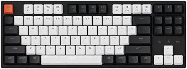 Main image of Keychron C1 87 Key TKL Wired Mechanical Keyboard for Mac Windows, 80% Layout Gateron Brown Switch White LED Backlit Double-Shot ABS Keycaps, USB-C Gaming Keyboard for Gamer/Typists/Office