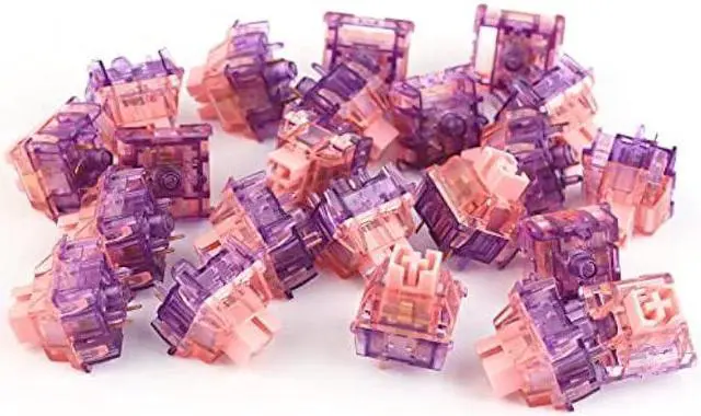 Alt view image 5 of 6 - EPOMAKER Flamingo 35 Pieces 47gf Linear Mechanical Keyboard Switches Set, 35gf Initial Force Factory Lubed Switch with POM Stem, Dual Spring, PC Housing for Gaming DIY Keyboard