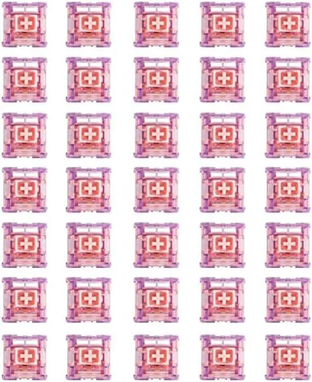 Alt view image 6 of 6 - EPOMAKER Flamingo 35 Pieces 47gf Linear Mechanical Keyboard Switches Set, 35gf Initial Force Factory Lubed Switch with POM Stem, Dual Spring, PC Housing for Gaming DIY Keyboard