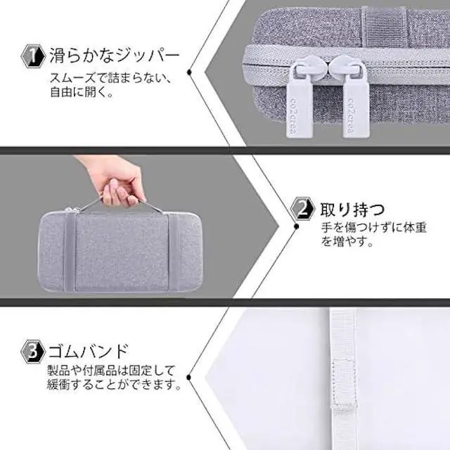 Alt view image 3 of 6 - co2CREA Hard Travel Case Replacement for RK Royal KLUDGE RK61 / RK61 Pro Wireless Bluetooth Wired 60% Mechanical Gaming Keyboard