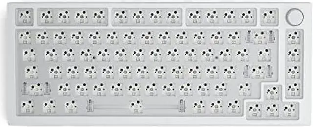 Alt view image 3 of 7 - Top Frame for GMMK PRO - 75% Keyboard with Knob - Glorious Gaming - Aluminum Mounting Frame for Custom Mechanical Keyboard for PC Gaming and Programming (E-White)
