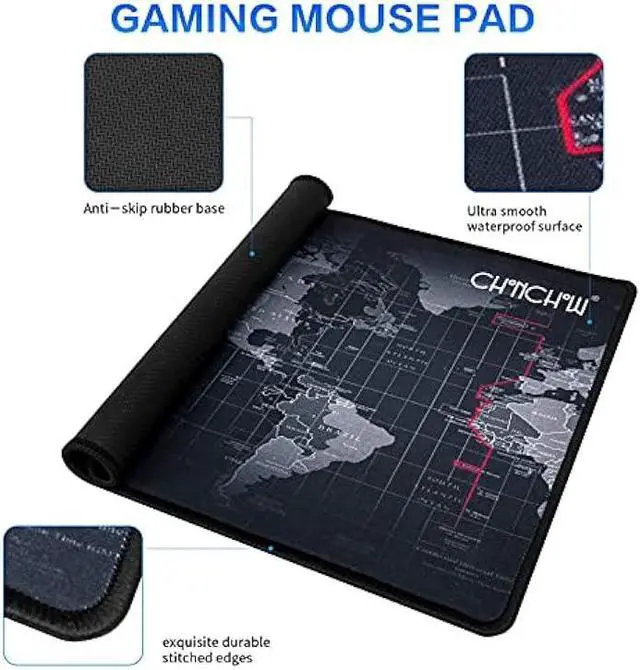 Alt view image 6 of 7 - Gaming LED Keyboard Mouse Headset and Mousepad Bundle, CHONCHOW Wired Rainbow LED Light Up Gaming Keyboard Mouse Headset, Value 4 in 1 Gaming Set for Xbox PS4 PS5 PC Laptop Gamer