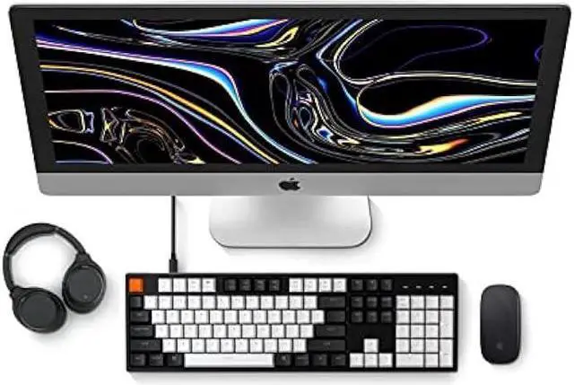 Alt view image 2 of 7 - Keychron C2 Full Size Wired Mechanical Keyboard for Mac, Hot-swappable, Gateron G Pro Brown Switch, White Backlight, 104 Keys ABS keycaps Gaming Keyboard for Windows,Type-C Braid Cable