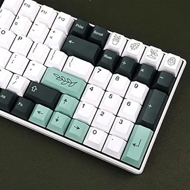 Alt view image 4 of 6 - 141 Keys Botanical Keycaps Cherry Profile Dye Sub PBT Keycaps Set Fit for 61/64/68/84/87/96/104/108 Cherry Mx Switches Mechanical Gaming Keyboard
