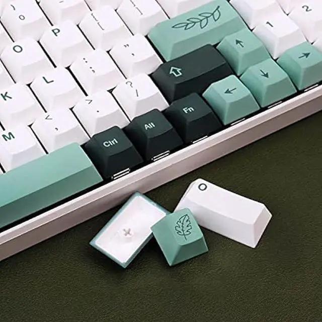 Alt view image 6 of 6 - 141 Keys Botanical Keycaps Cherry Profile Dye Sub PBT Keycaps Set Fit for 61/64/68/84/87/96/104/108 Cherry Mx Switches Mechanical Gaming Keyboard