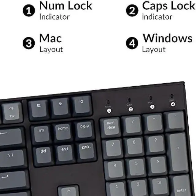 Alt view image 6 of 6 - Keychron K10 Full Size Layout RGB Backlit Hot-Swappable Mechanical Gaming Keyboard for Mac Windows, Multitasking 104-Key Bluetooth Wireless/USB Wired Computer Keyboard with Gateron G Pro Brown Switch