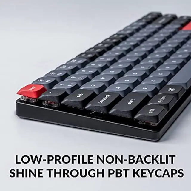 Alt view image 6 of 6 - Keychron K3 Pro Wireless Custom Mechanical Keyboard, 75% Layout QMK/VIA Programmable Bluetooth/Wired RGB Ultra-Slim with Hot-swappable Gateron Low-Profile Red Compatible with Mac Windows Linux