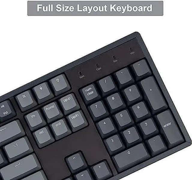 Alt view image 4 of 7 - Keychron K10 Full Size Wireless Gaming Mechanical Keyboard, 104 Keys RGB LED Backlight N-Key Rollover with Gateron G Pro Red Switch, Bluetooth/USB-C Wired Aluminum Frame Keyboard for Mac/Windows