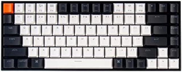 Keychron K2 75% Layout 84 Keys Hot-Swappable Bluetooth Wireless/USB Wired Mechanical Keyboard for Mac with Gateron G Pro Brown Switch/Double-Shot