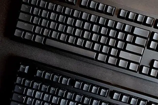 Alt view image 4 of 7 - ikbc MF87 v3 RGB LED Backlit Mechanical Keyboard with Cherry MX Blue Switch for Windows and Mac, TKL Computer Keyboards with PBT Double Shot Keycaps, CNC Aluminum Black Color Case, ANSI/US