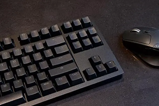 Alt view image 6 of 7 - ikbc MF87 v3 RGB LED Backlit Mechanical Keyboard with Cherry MX Blue Switch for Windows and Mac, TKL Computer Keyboards with PBT Double Shot Keycaps, CNC Aluminum Black Color Case, ANSI/US