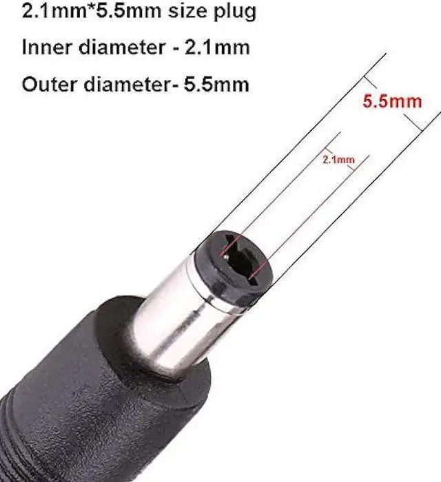 Alt view image 2 of 2 - DC 12V Power Adapter Extension Cord Cable 6ft 2.1mm × 5.5mm Male to Female Plug for CCTV Security Surveillance IP Cameras, LED Lights Strip, Baby Monitor, DVR, NVR, Router (6 Pack)