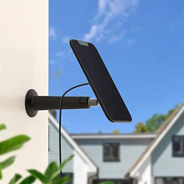Alt view image 5 of 6 - REOLINK Solar Panel Power Supply Designed for Wireless Outdoor Security Camera Rechargeable Battery Powered Reolink Go Plus/Argus Eco/Argus 2E/Argus 3 Pro/Argus PT, Non-Stop Charging (Black)