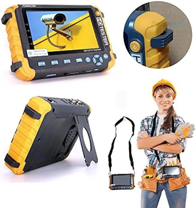 Alt view image 3 of 6 - AHD CCTV Monitor Camera Tester IV8W 5 Inch 4-in-1 8MP AHD TVI 8MP CVI CVBS 1080P Coaxial HD Video Testerr Support RS485 PTZ Controller/UTP Cable Test/VGA HDMI Input/DC12V Output