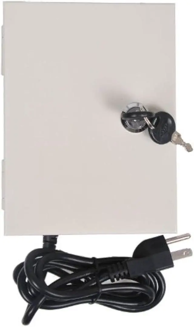 Alt view image 4 of 5 - VideoSecu Key Lock 9 Output 12 V DC CCTV Distributed Power Supply Box Auto Reset for Security Camera WK9