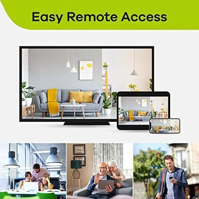 Alt view image 4 of 7 - SANNCE 1080P Wired Security Camera System with 1TB Hard Drive, 5-in-1 Hybrid 8CH DVR and 4Pcs Surveillance CCTV Cameras with 100ft Night Vision, IP66 Waterproof, Easy Remote Access, 24/7 Recording