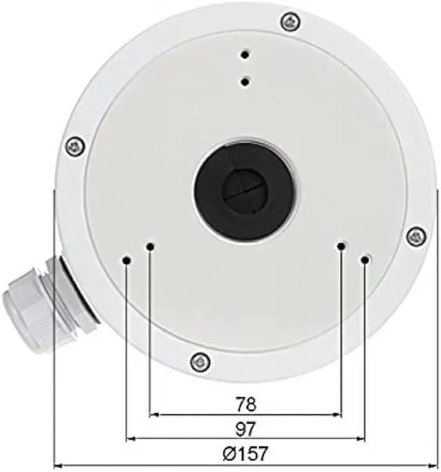Alt view image 4 of 7 - KENUCO CBM DS-1280ZJ-M Conduit Base for hik-Compatible IP Camera DS-2CD23x32 (1 Pack)