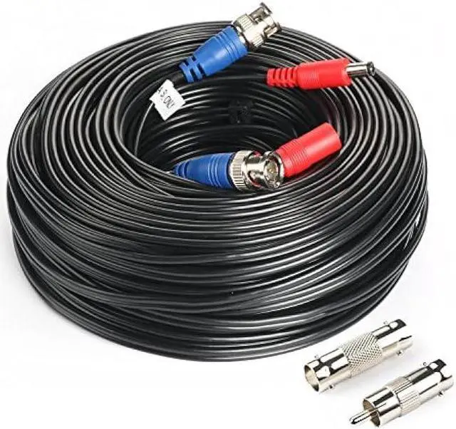 Main image of SHD 200Feet BNC Vedio Power Cable Pre-Made Al-in-One Camera Video BNC Cable Wire Cord for Surveillance CCTV Security System with Connectors(BNC Female and BNC to RCA)