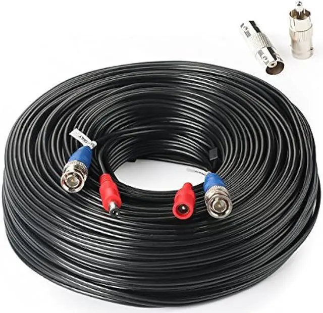 Alt view image 3 of 7 - SHD 200Feet BNC Vedio Power Cable Pre-Made Al-in-One Camera Video BNC Cable Wire Cord for Surveillance CCTV Security System with Connectors(BNC Female and BNC to RCA)