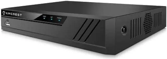 Main image of Amcrest NV4108E-A2 4K 8CH POE NVR (1080p/3MP/4MP/5MP/8MP) POE Network Video Recorder - Supports up to 8 x 8MP/4K IP Cameras, 8-Channel Power Over Ethernet Supports up to 10TB HDD (Not Included)