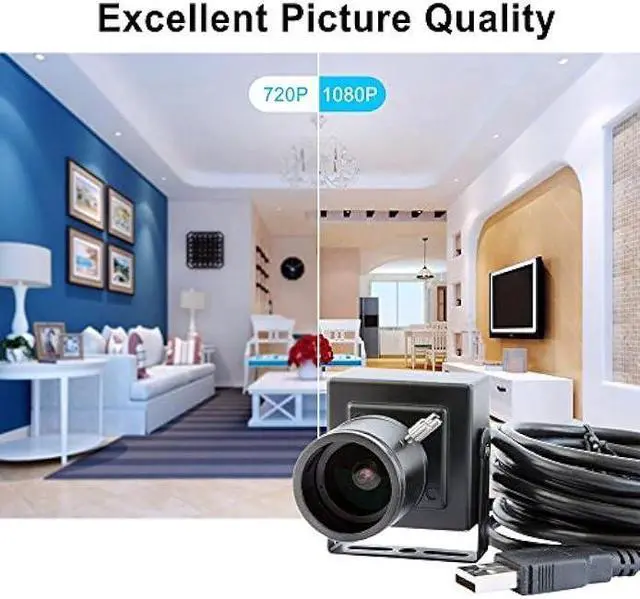 Alt view image 5 of 7 - SVPRO1080P USB Zoom Camera with 2.8-12mm Manual Lens,HD Mini Camera 100fps/60fps/30fps CMOS OV2710 Portable USB Camera with Metal Casing & Bracket, Computer Streaming Webcam for PC Desktop & Laptop