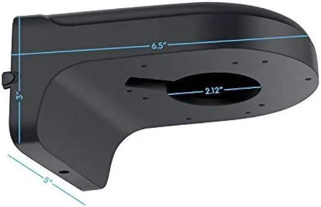 Alt view image 2 of 2 - Amcrest AMCPFB203W-B Wall Mount Bracket for Dome Cameras, Compatible w/IPM-751B/W, IP2M-851B/W, IP3M-956B/W, IP3M-956EB/W, IP2M-856EW, IP4M-1028B/W, IP4M-1028EB/W, IP4M-1056E, IP5M-1176E, IP8M-2493E