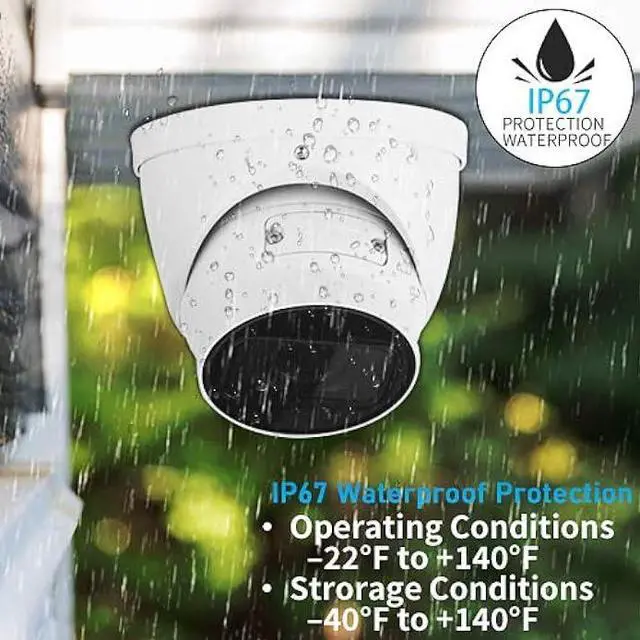 Alt view image 4 of 6 - EmpireTech 4MP Ultra Low Light IP Camera,Starlight IR Motorized 2.7mm-12mm Lens Turret Camera,IP67 Weatherproof,Built-in Mic,Support POE and ePOE,Vehicle and Human Detection, White