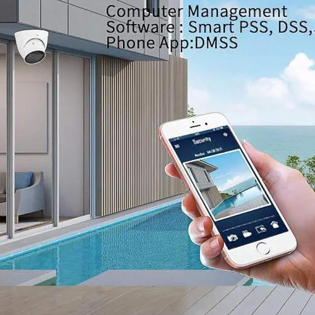 Alt view image 6 of 6 - EmpireTech 4MP Ultra Low Light IP Camera,Starlight IR Motorized 2.7mm-12mm Lens Turret Camera,IP67 Weatherproof,Built-in Mic,Support POE and ePOE,Vehicle and Human Detection, White
