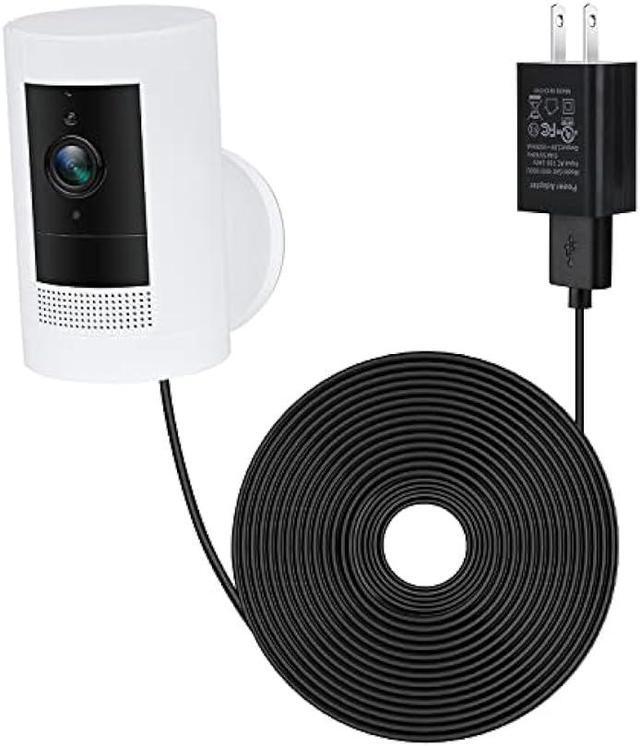 Main image of ALERTCAM Power Adapter for Ring Stick Up Cam Battery(3rd Gen), with 30ft/9m Weatherproof Outdoor Cable Continuously Charge Your Camera, No Need to Change The Batteries (Black)