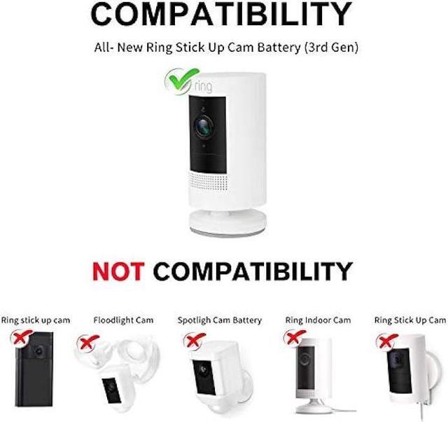 Alt view image 2 of 7 - ALERTCAM Power Adapter for Ring Stick Up Cam Battery(3rd Gen), with 30ft/9m Weatherproof Outdoor Cable Continuously Charge Your Camera, No Need to Change The Batteries (Black)