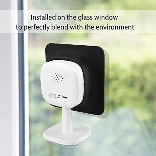 Alt view image 4 of 7 - HOLACA Window Mount for Eufy Solo IndoorCam C24 Security 2K Indoor Cam, Window Mount for eufyCam (Black 2Pack)