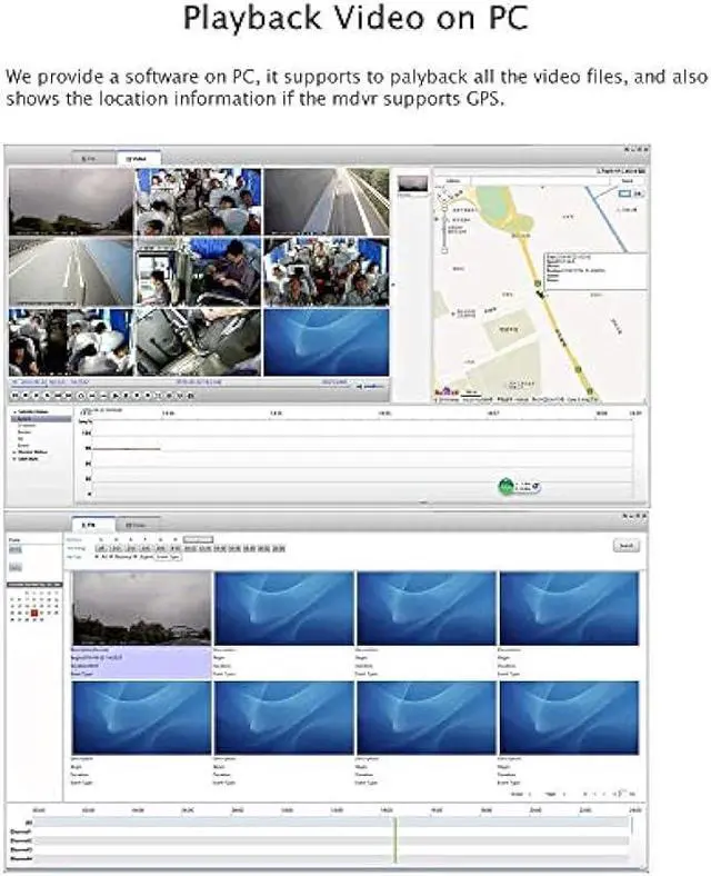 Alt view image 5 of 6 - JOINLGO 4 Channel 256GB 1080P AHD HD Mobile Vehicle Car DVR MDVR Video Recorder Kit with 4pcs Waterproof Side Rear View Backup Night Vision Metal IR 2.0MP Car Camera 7 HD Car Monitor