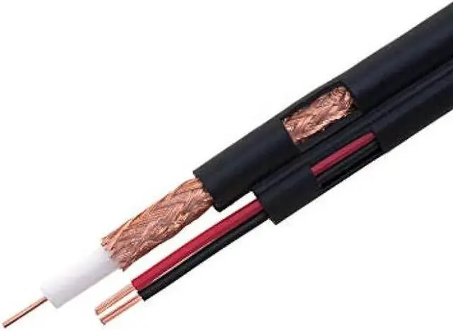 Main image of Siamese Cable 500ft Rg59 95% Video & Power Wire Rg59/u Cctv Security Camera Bulk