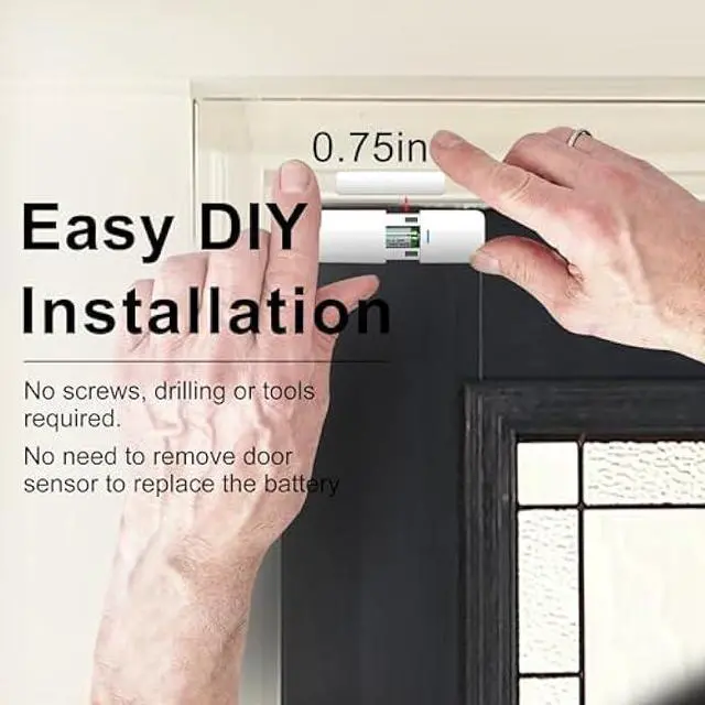 Alt view image 6 of 6 - Home Alarm System 5-Piece kit, Door Window Sensors WiFi Alarm System for Kids Safety, Smart Wireless Home Alarm Security System DIY, No Contract, App Alert for House Apartment by GRSICO 3rd Gen