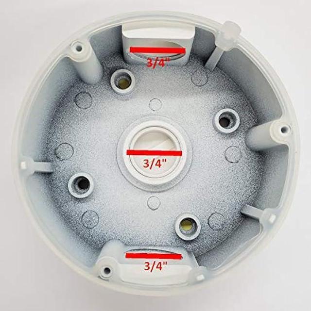 Alt view image 2 of 6 - KENUCO CB110 DS-1280ZJ-DM18 Conduit Base for Hik-Compatible Dome Camera DS-2CD2143G0-I, DS-2CD2183G0-I, DS-2CD2185FWD-I (8 Pack V2)