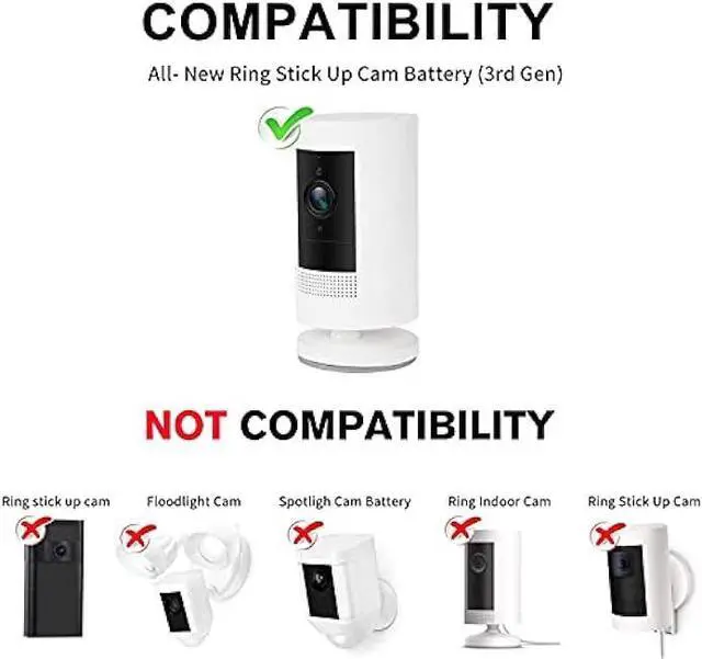 Alt view image 2 of 7 - 2Pack Power Adapter for Ring Stick Up Cam Battery(3rd Gen), with 30ft/9m Weatherproof Outdoor Cable Continuously Charge Your Camera, No Need to Change The Batteries