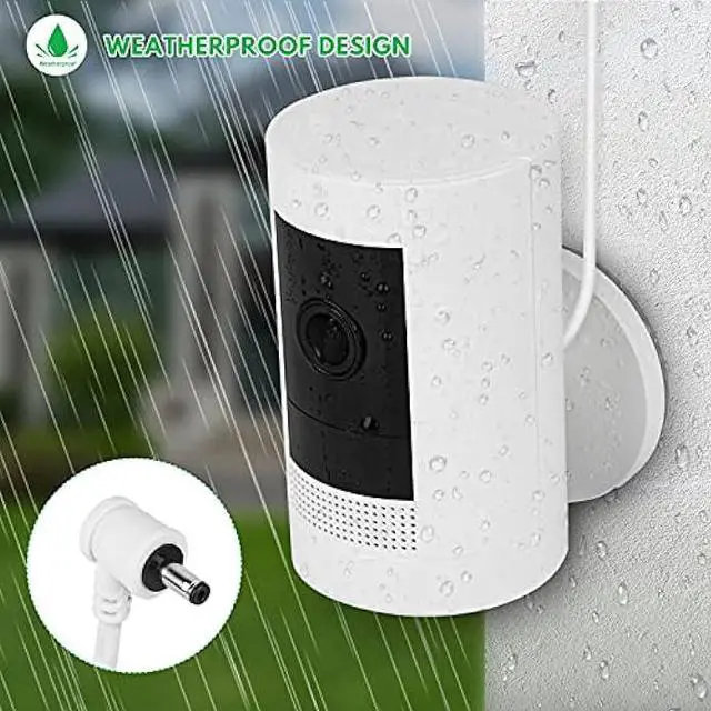 Alt view image 3 of 7 - 2Pack Power Adapter for Ring Stick Up Cam Battery(3rd Gen), with 30ft/9m Weatherproof Outdoor Cable Continuously Charge Your Camera, No Need to Change The Batteries