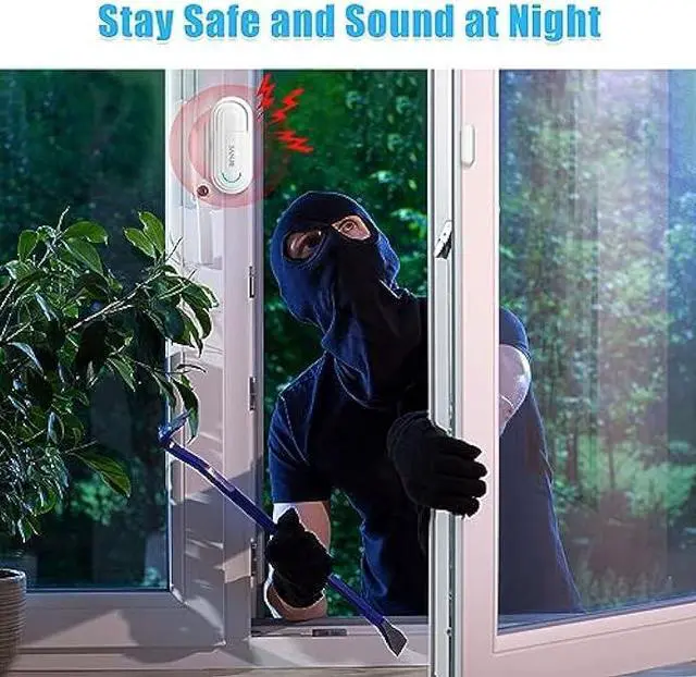 Alt view image 3 of 6 - SanJie Door Alarm for Kids Safety, 0-120 Db Volume Ajustable, Wireless Door Alarms with Remote for Home /Kids Safety/Dementia Patients/Pool 1Alarm+1Remote