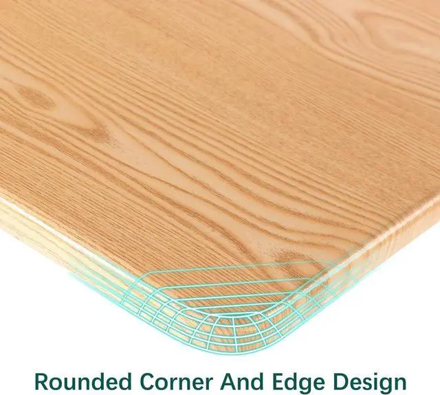 Alt view image 7 of 7 - UNICOO - 2 Tier Electric Height Adjustable Standing Desk, Electric Standing Workstation Home Office Sit Stand Up Desk (Light Oak Top/White Legs - Electric- 2 Tier)