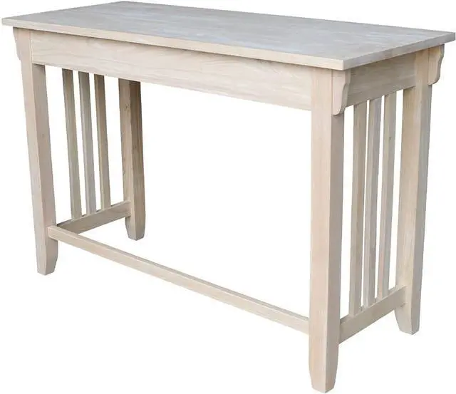 Alt view image 4 of 5 - IC International Concepts Mission Drawer Desk, Unfinished