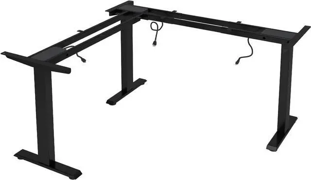 Main image of TOPSKY 3-Motor Electric Adjustable Standing and Sitting Computer Desk with 3 Legs for Home and Office 270lb Weight Capacity (Black Frame Only)