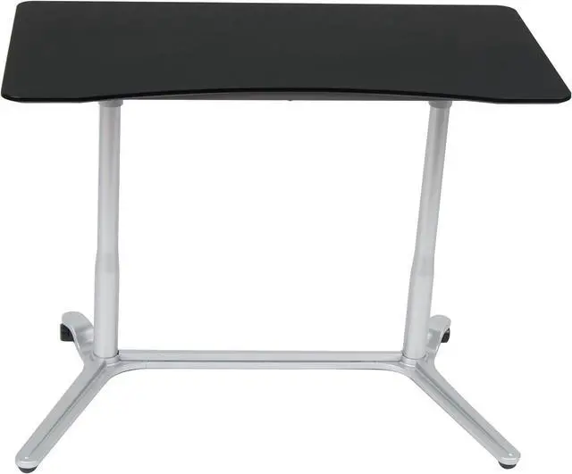 Alt view image 4 of 7 - Calico Designs 51230 Sierra Height Adjustable Desk, Silver/Black 37.5 Inch